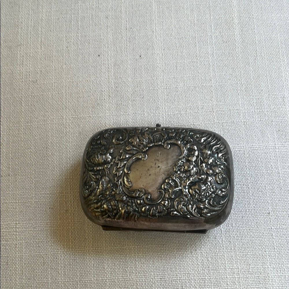 Edwardian Era  Silver Plated Trinket Box - Picture 3 of 5